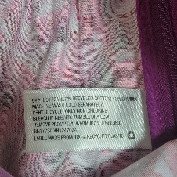 Kika Vargas Mum Floral Scallop Edge Wrap Mini Skirt w/ Pockets Women's Size 4 - Picture 7 of 9